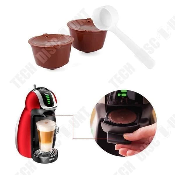 TD® 4 delar återanvändbara kaffekapselfilter Kompatibla Espresso Dolce Gusto Nescafé / Brun