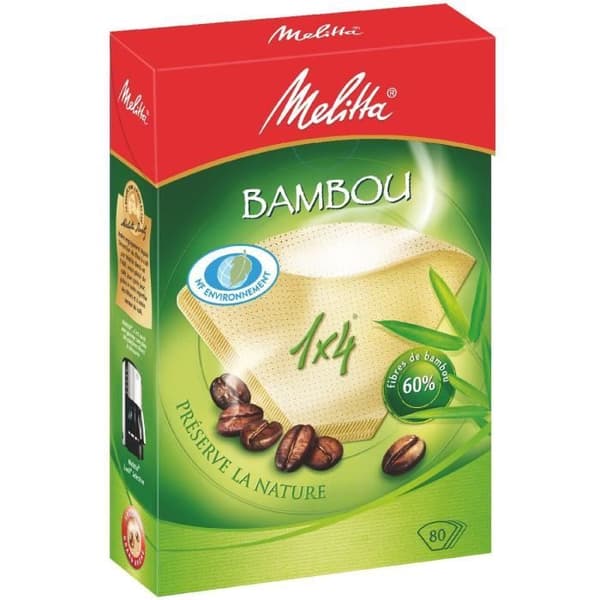 MELITTA 80 Bambu kaffefilter 1x4