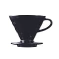 Miniatyrbild 1 av 4: Permanent kaffefilter - återanvändbart kaffefilter Hario - KDC-02-B - V60 Kasuya kaffebryggare - Svart