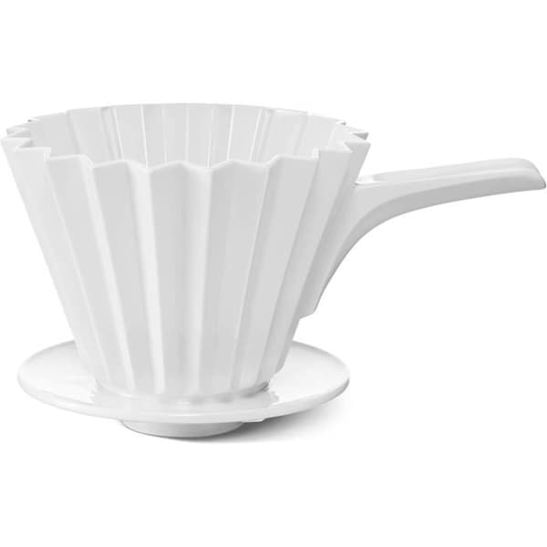 KPM Berlin LAB Kaffeefilter i porslin, droppfångare, vit, storlek 4