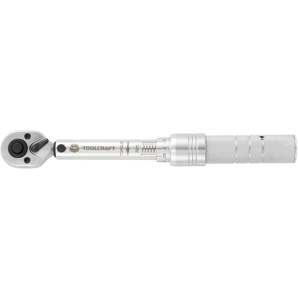 6,3 mm (1/4) mini-vridmomentnyckel 1 – 6 Nm (i steg om 0,05 Nm),Längd 210 mm,TOOLCRAFT,819161