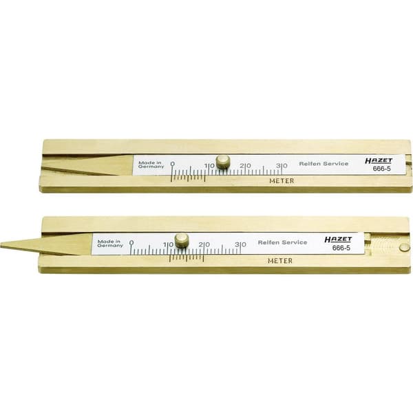Hazet 666-5 Däckmönstermätare mekaniskt Mätområde Djup 30 mm (max)