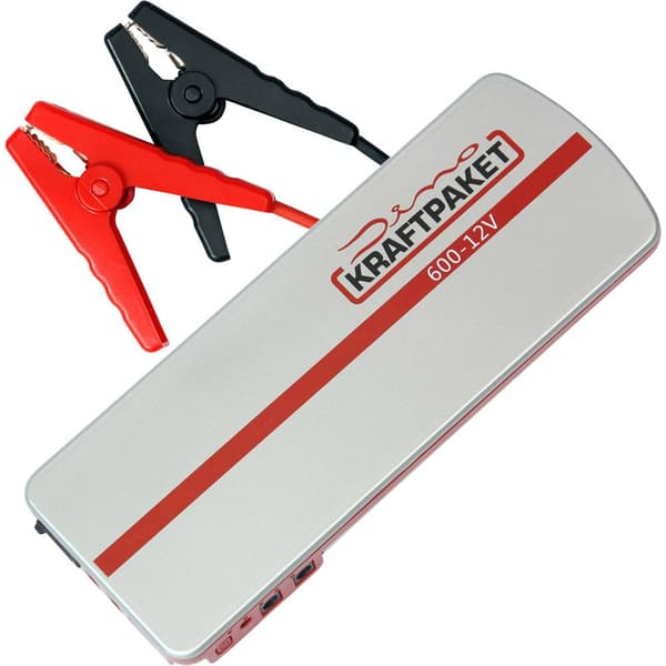 Dino KRAFTPAKET Starthjälpsystem 136102 Startström (12 V): 300 A 12 V-utgång 2x, USB-uttag 2x, Polaritetsskyddad Elektr