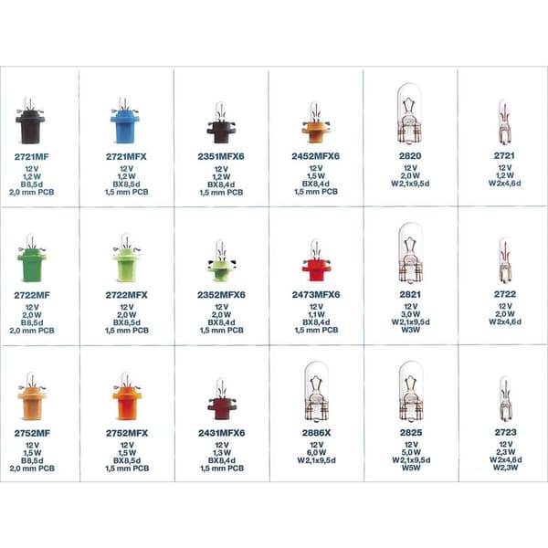 Reservlampsats OSRAM Standard Coffret d'assortiment MINIWATT 12 V 12 V 1 set
