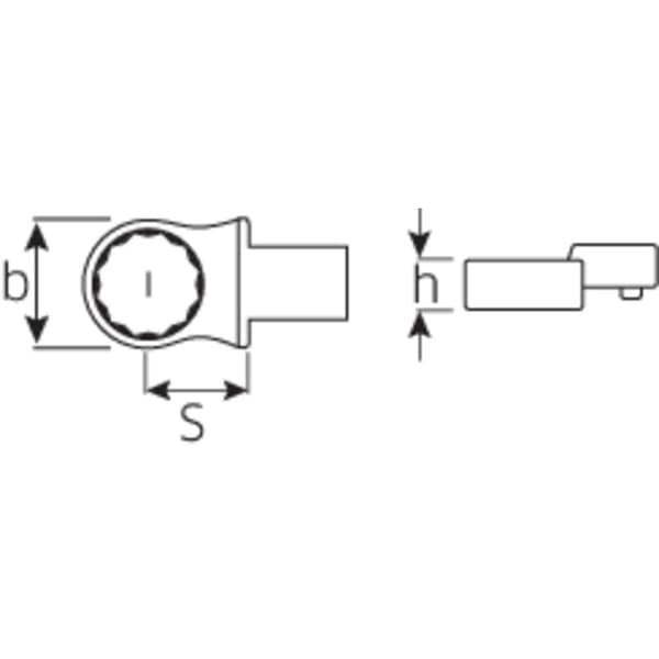 Stahlwille 58224017 Instickringnyckel 17 mm