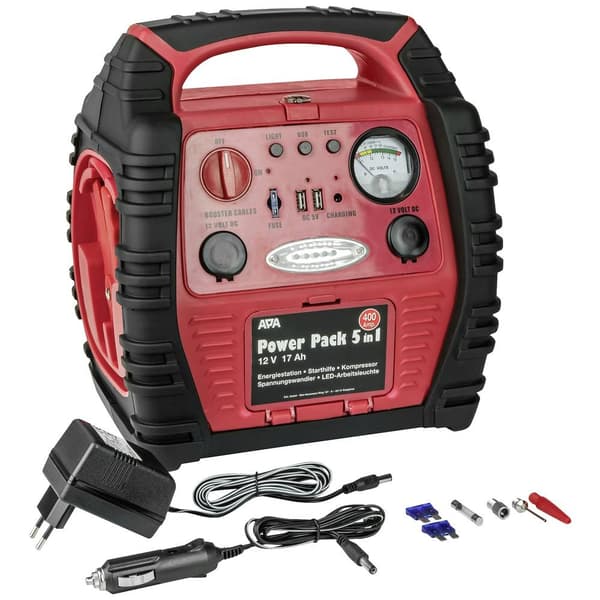APA Starthjälpsystem Power Pack 5in1 16547NV Startström (12 V): 400 A Arbetsljus, Kompressor, Spänningsomvandlare 230 V