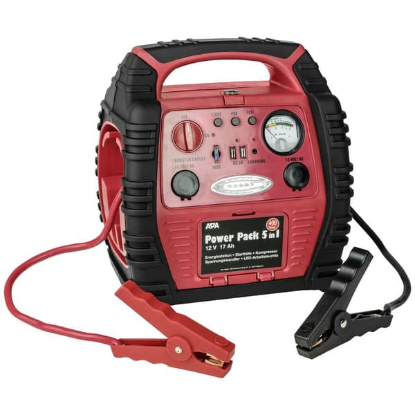 APA Starthjälpsystem Power Pack 5in1 16547NV Startström (12 V): 400 A Arbetsljus, Kompressor, Spänningsomvandlare 230 V