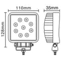 Miniatyrbild 2 av 4: Berger & Schröter Arbetsbelysning 12 V, 24 V 20214 Närfältsbelysning Bredd (B x H x D) 110 x 110 x 63 mm 1890 lm 6000 K