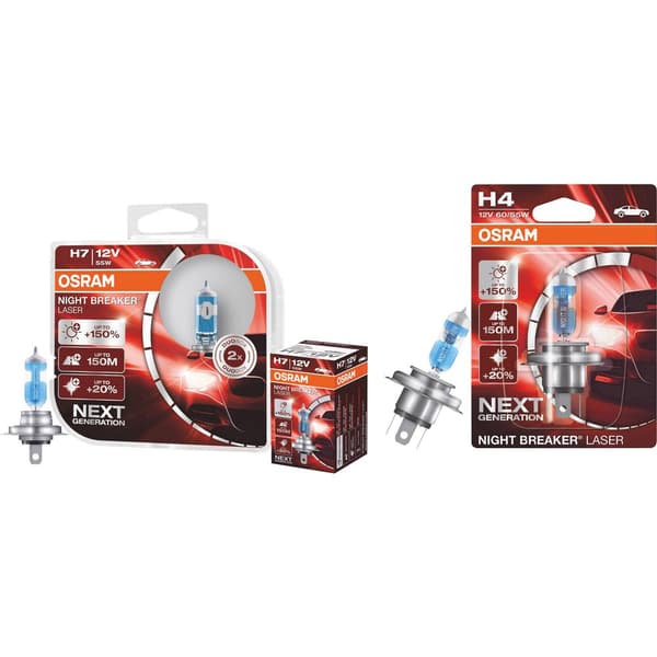 OSRAM 64193NL-HCB Halogenlampa Night Breaker® Laser Next Generation H4 60/55 W 12 V