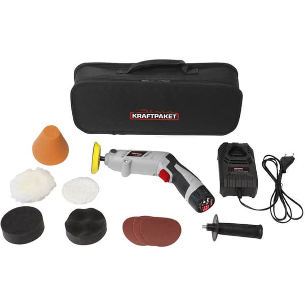 Dino KRAFTPAKET Multiplex Drehbar in Stabform 640256 Polermaskin rotation sladdlös 10.8 V 100 W 400 - 3000 U/min 80 mm