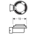 Miniatyrbild 3 av 3: Halogenlampa OSRAM 12 V Original Line H11 1 st