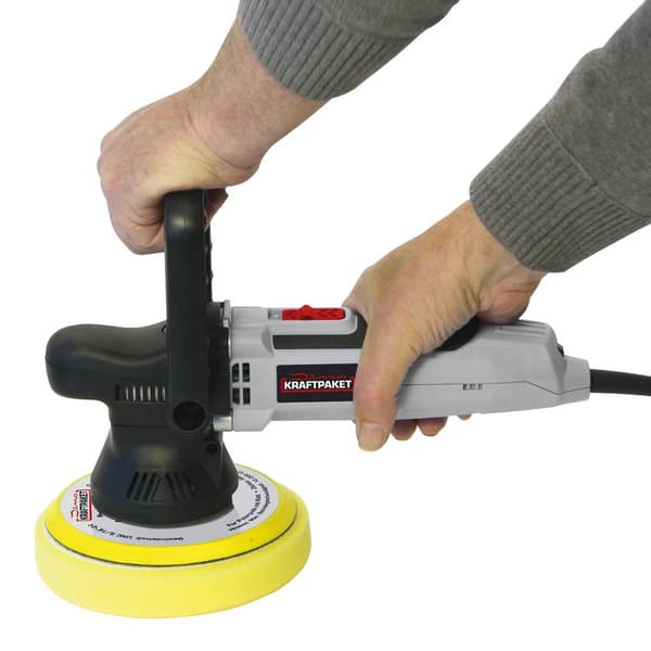 Dino KRAFTPAKET Exzenterpoliermaschine 230 V 650 W 1600 - 6400 U/min 125/150 mm 9mm Hub 640296 Polermaskin excenter 230