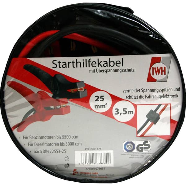 IWH 075634 Startkabel 30.0 mm² Aluminium 3.50 m med skyddskrets