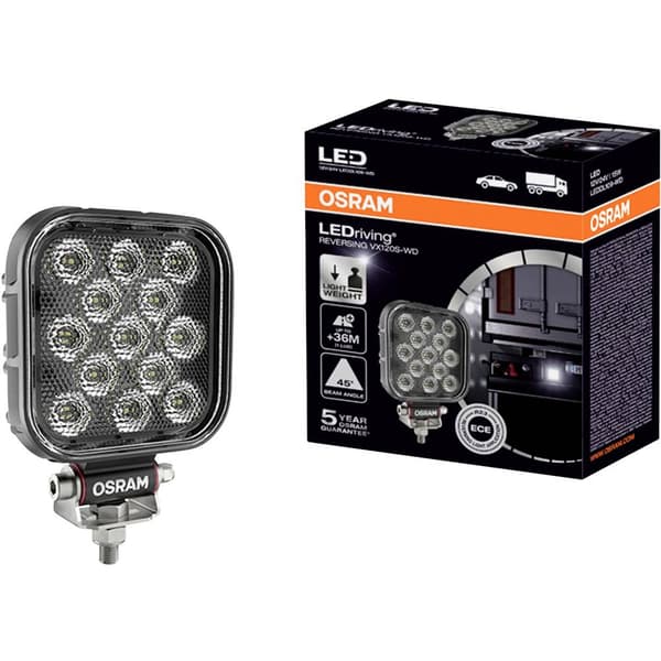 OSRAM Bakljus 12 V, 24 V LEDriving Reversing VX 120S-WD, quadratischer LED Rückfahrscheinwerfer LEDDL109-WD Långtgående