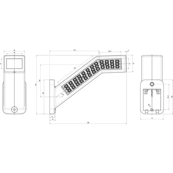 WAS Arbetsbelysning 12 V/DC, 24 V/DC W168.10.2 1445L Närfältsbelysning (B x H) 238 mm x 181 mm 1020 lm