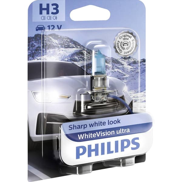 Philips Automotive 12336WVUB1 Halogenlampa WhiteVision Ultra H3 55 W 12 V