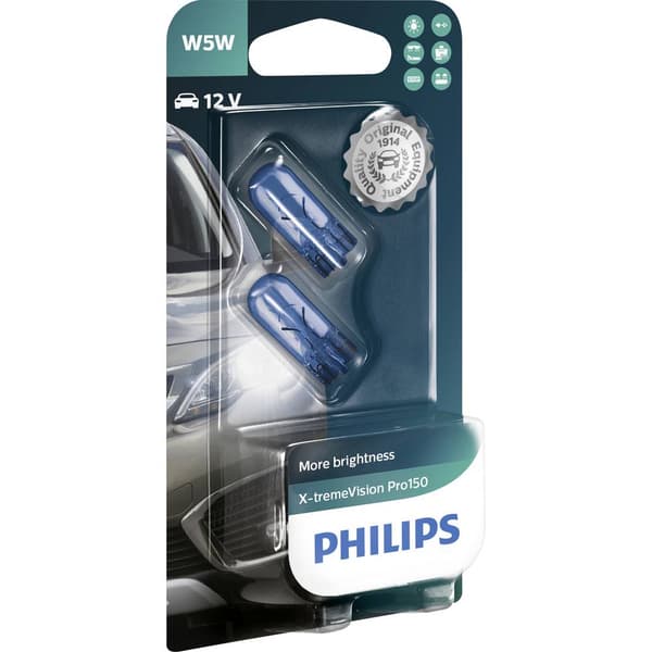 Philips Automotive 12961XVPB2 Signallampa X-tremeVision W5W 5 W 12 V