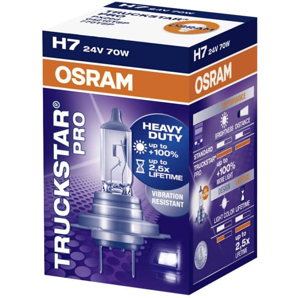 OSRAM 64215TSP Halogenlampa Truckstar H7 70 W 24 V