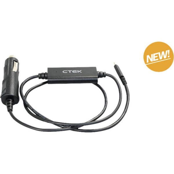 CTEK 40-464 USB-C® laddningskabel Cigarettändare (21 mm Inner-Ø) CS FREE USB-C Ladekabel, 12V Anschluß