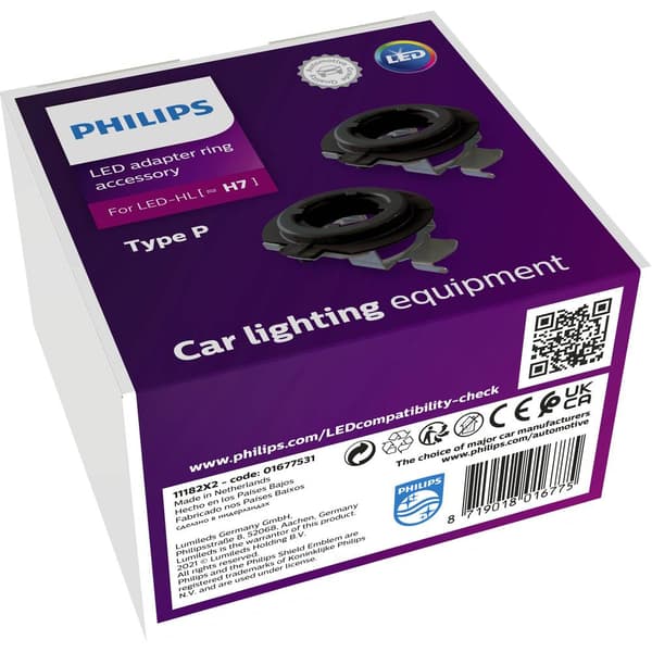 Philips Automotive Bil lampsockel 11182X2 Sockel PX26d Konstruktion (Bilbelysning) H7