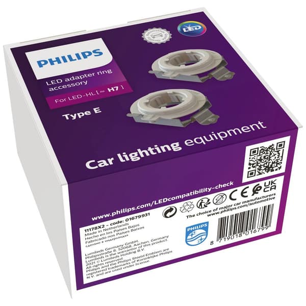 Philips Automotive Bil lampsockel 11178X2 Sockel PX26d Konstruktion (Bilbelysning) H7