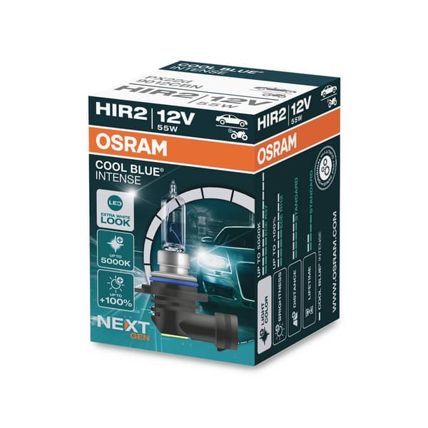 OSRAM 9012CBN Halogenlampa Cool Blue Intense HIR2 55 W 12 V