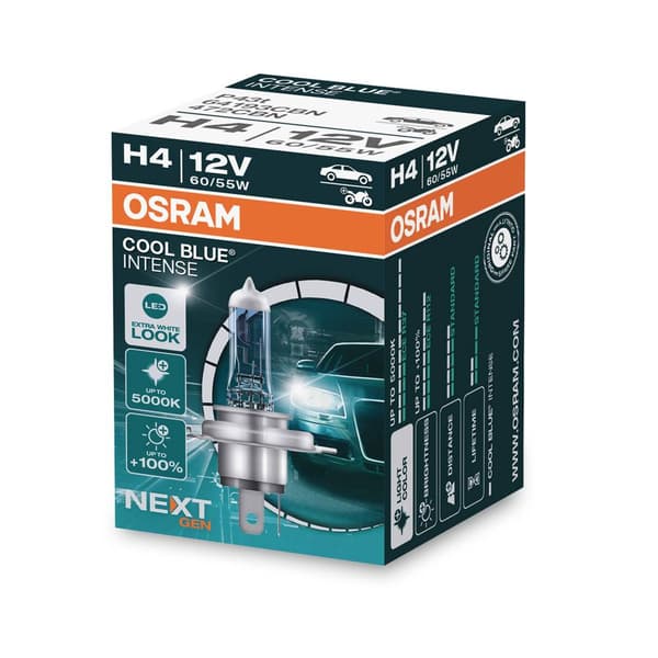 OSRAM 64193CBN Halogenlampa Cool Blue Intense H4 60/55 W 12 V