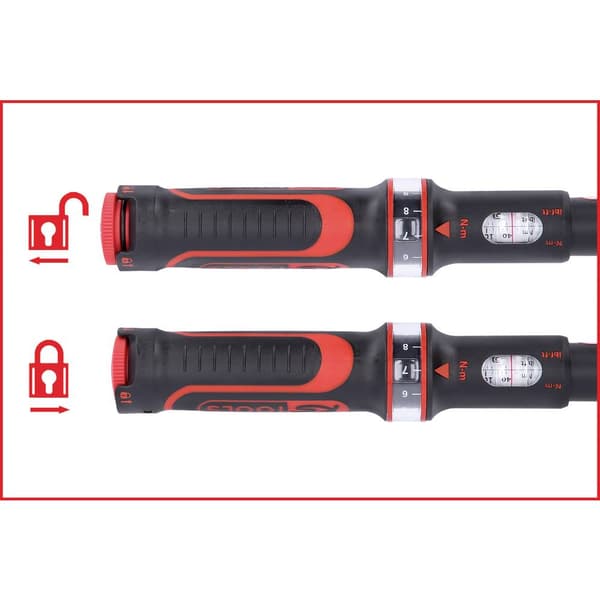 KS Tools ERGOTORQUE®precision 516.1582 Momentnyckel med spärr 1/2 (12.5 mm) 80 - 420 Nm