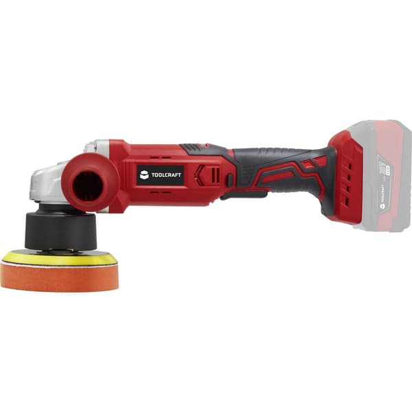 TOOLCRAFT TO-7492719 Poleringsmaskin batteridriven 20 V 3000 - 6000 U/min 125 mm