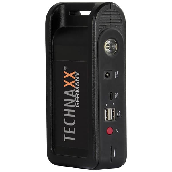 Technaxx Starthjälpsystem TX-218 5030 Startström (12 V): 350 A Kompressor, Elektronikskydd, Arbetsljus, Polaritetsskydd