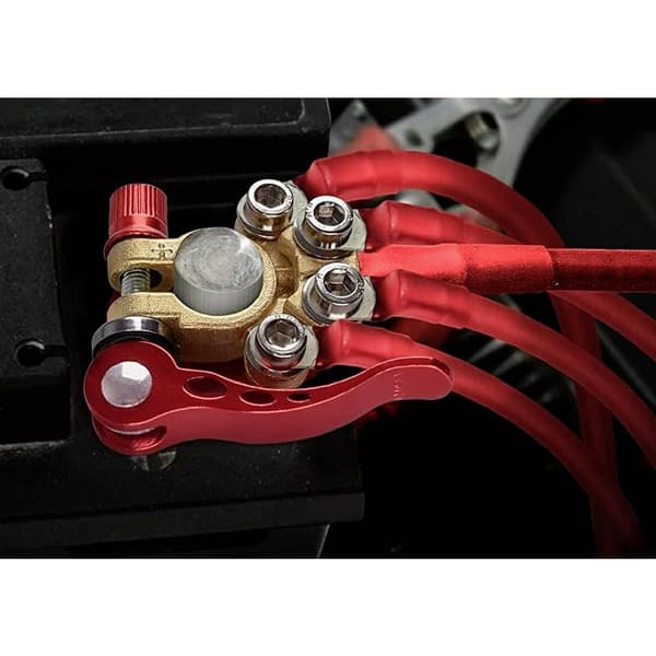 IWH 019056 Batteri-snabbanslutning Minuspol, Pluspol Fjäderklämma, Snabblås, inkl bultar 1 par