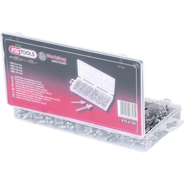 KS Tools 970.0150 Sortiment blindnitar, 400-delars