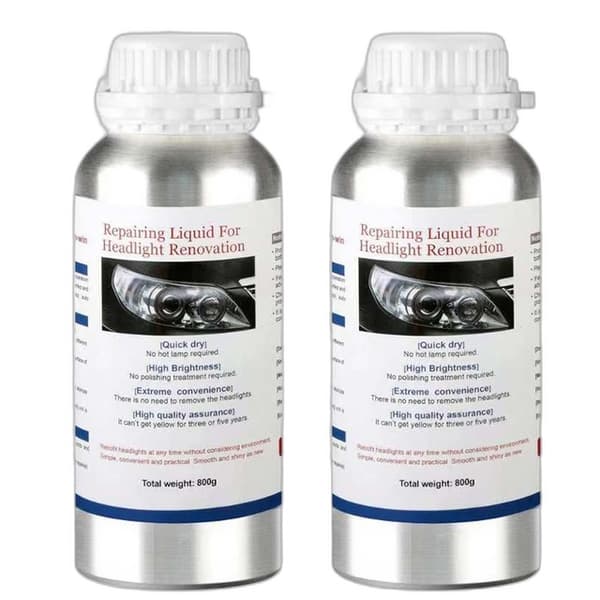 Bilforlygtepolitur 800ML - Reparationsvæske, Skrammefjerner Værktøj 800G-Repair Fluid X2 44