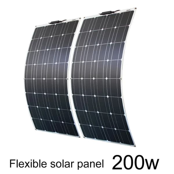 Aurinkopaneelisarja, täydellinen 400w, joustava, 100W aurinkopaneelisarja
