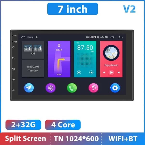 Android Bil Stereo, Multimedieafspiller, Universal Auto, 10 tommer 2 32g