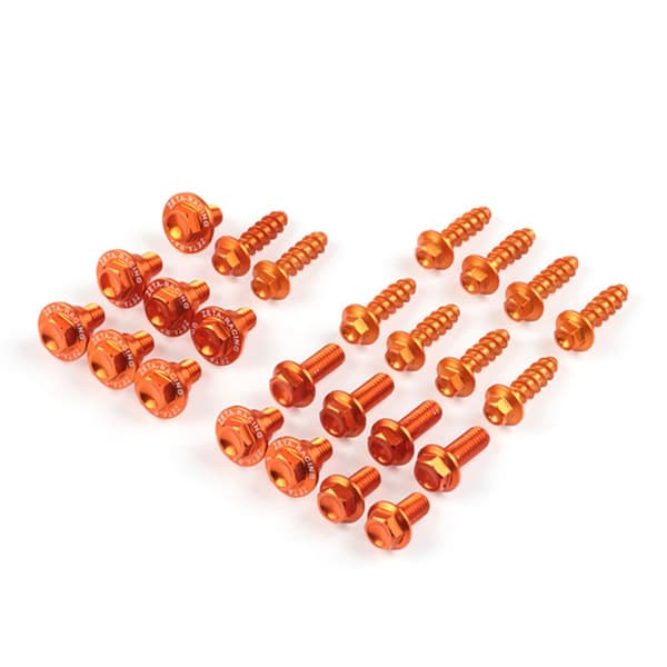 Zeta Skruesæt I Aluminium Ktm Sx 125 16-18 Ze88-5843 Orange