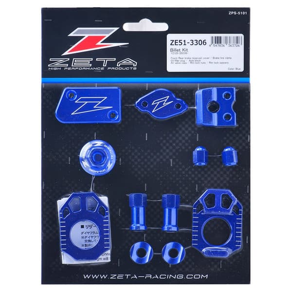 Zeta Yamaha Yz 125 09-21/yz 250 09-21 Ze51-3306 Tillbehörspaket Blå