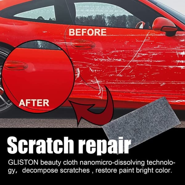 6-pack Nano Bilreparationsduk - Borttar Skrapor/Vattenfläckar | 3-in-1 Polering & Skydd - För Lack & Plast