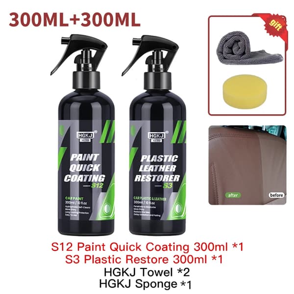 Bilplastik Restaurator, Interiørrenoverer, Belægningsmiddel, S3-300ml x S12-300ml