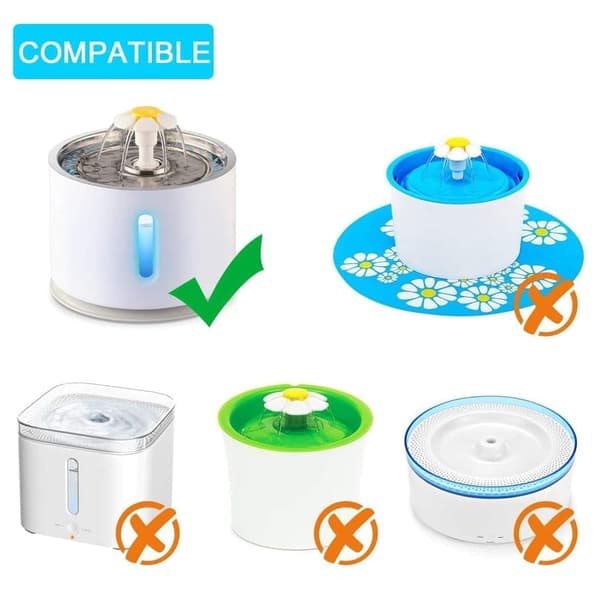8-pack Cat Fountain Vaihtosuodattimet | Automaattiset lemmikkieläinten suihkulähteiden suodattimet | Aktiivihiilisuodattimet