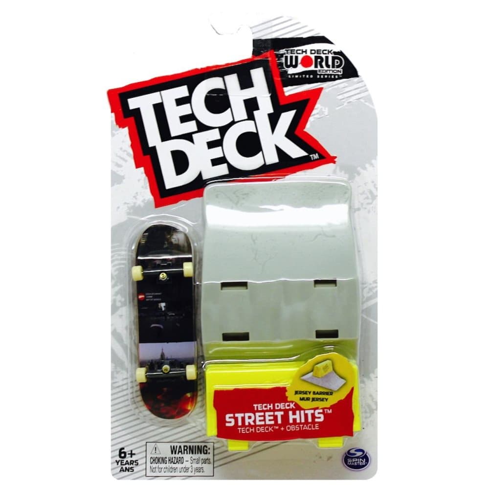 Tech Deck Street Hits Jersey Barrier