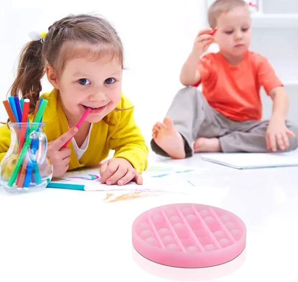 INF Pop it Fidget legetøj rund Pink