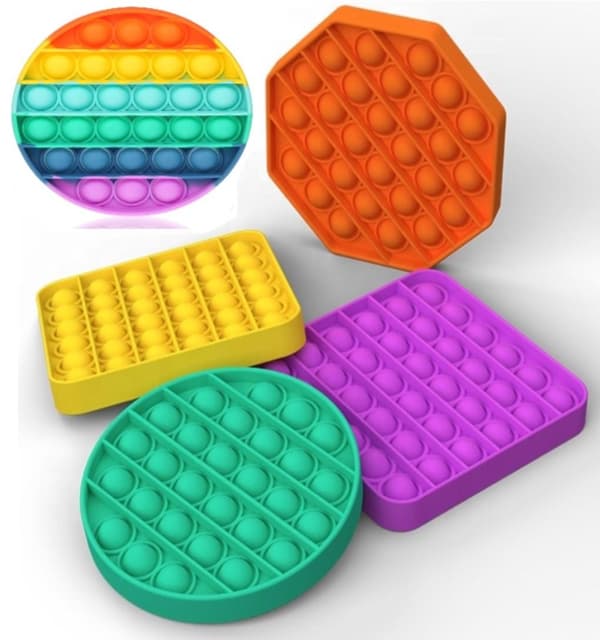 Pop It Fidget Toy - Flera Färger & Modeller! Oktogon - Gul 2