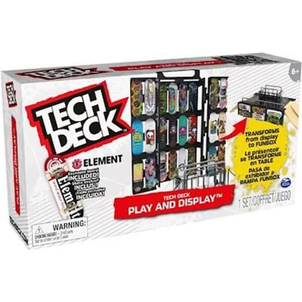 3 i 1 transformerbar låda - Tech Deck - Upp till 24 brädor - 1 exklusiv skridsko ingår - Från 6 år