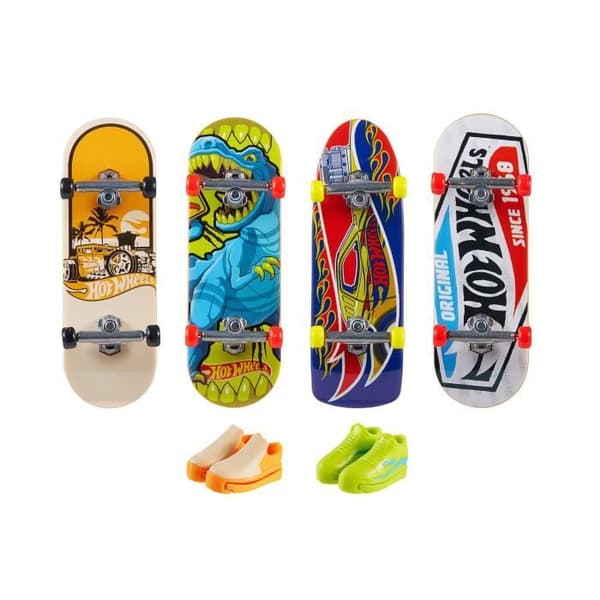 Låda med 4 Tony Hawk Finger skridskor och skor - Hot Wheels HGT84