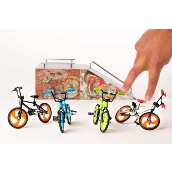 Finger BMX Pack - Märke - Mini Freestyle Cykel med hjul och anpassningsverktyg