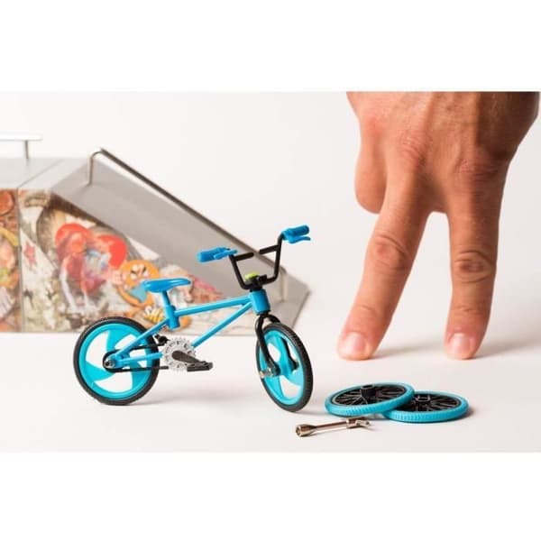 Finger BMX Pack - Märke - Mini Freestyle Cykel med hjul och anpassningsverktyg