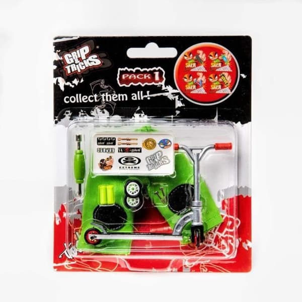 Packa Finger SCOOTER / Scooter för att skräddarsy för tricks - Grip &amp; tricks - Barnpojke - Anpassningsbara hjul