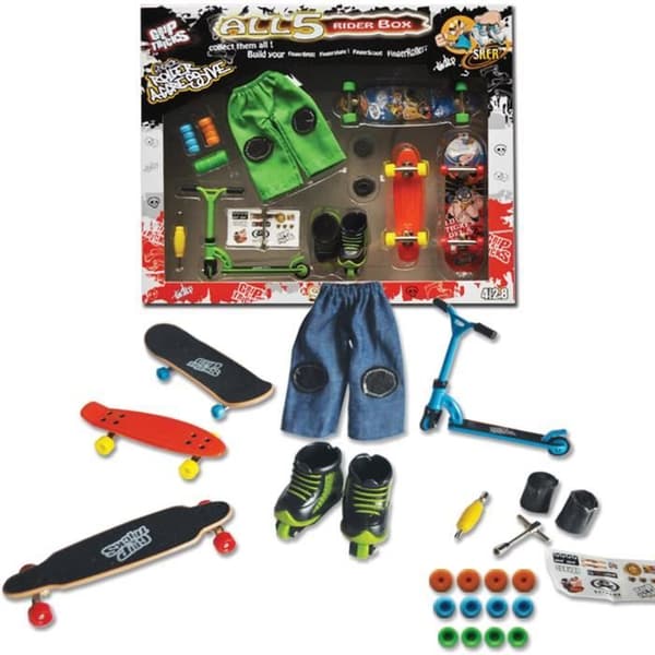 Finger Skate Grip and Tricks box set - Alla brädor - För pojkar från 6 år och uppåt