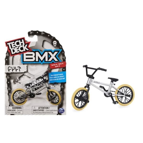 Tech Deck - Pack 1 BMX - Metallram - Autentisk design
